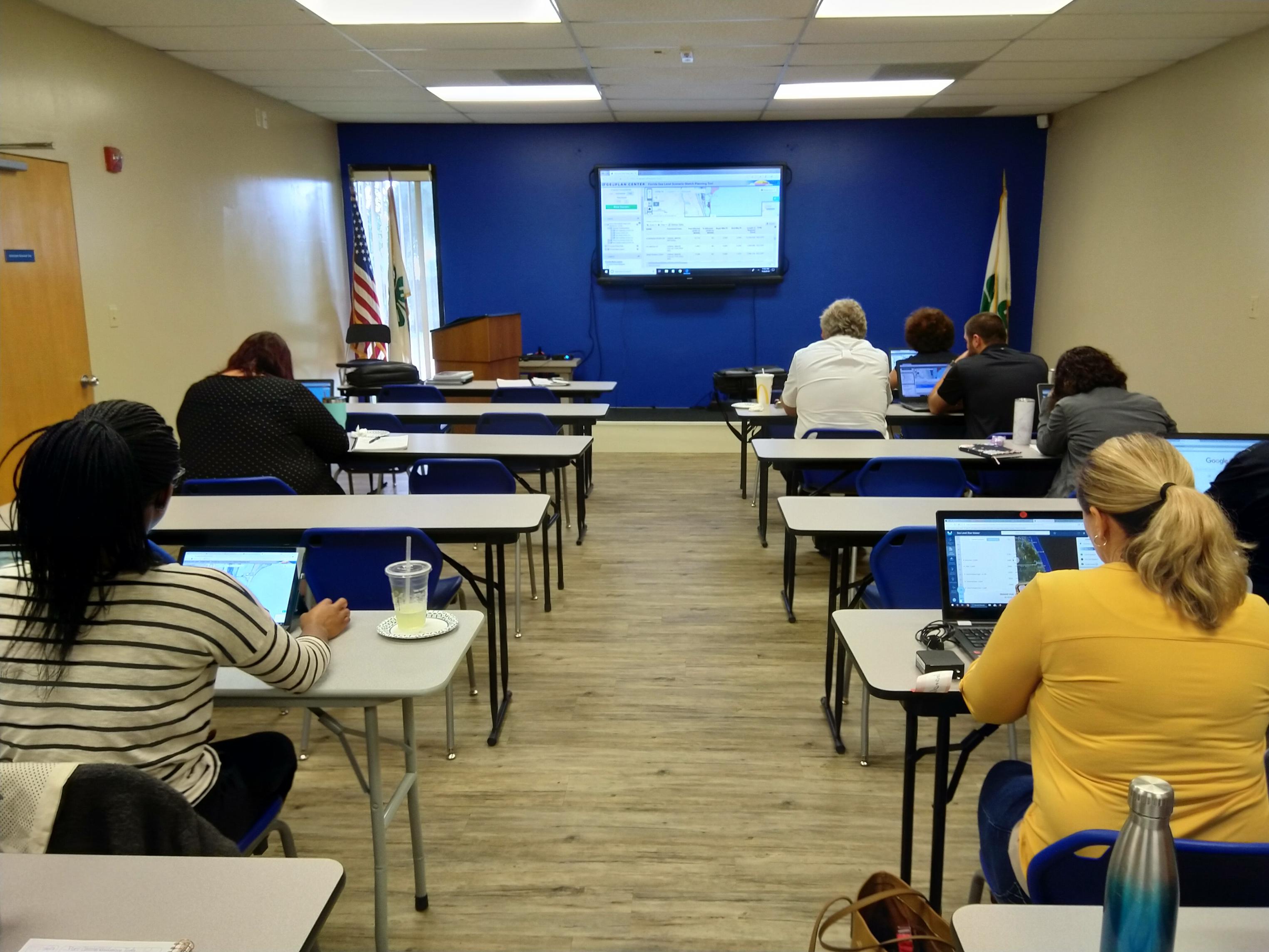 Example of local government staff attending a tools demonstration as part of the CART Initiative