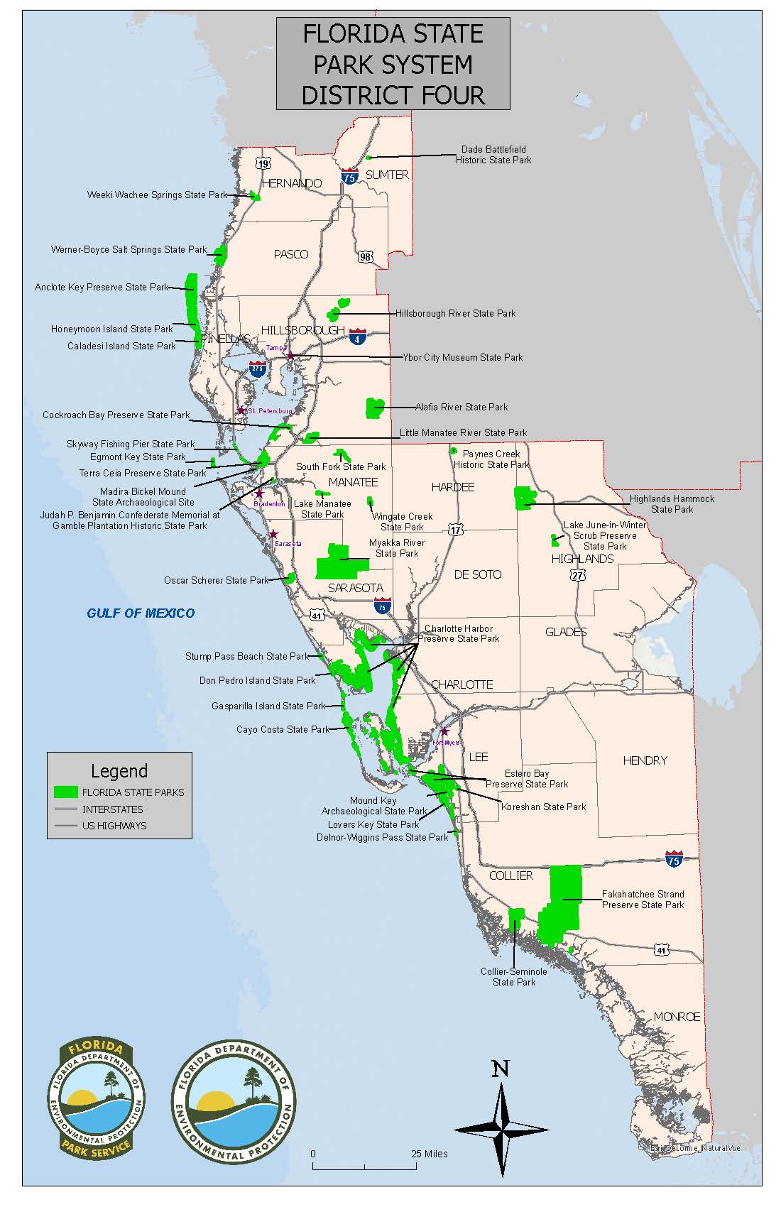 Florida State Parks District 4 Map