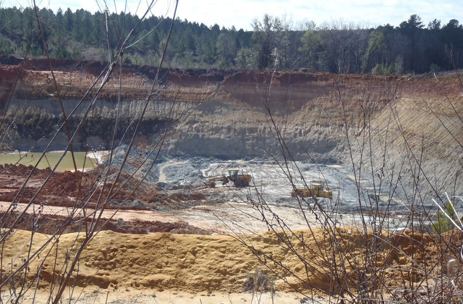 Fullerâs earth mining neary Quincy, Florida at BASF Mine