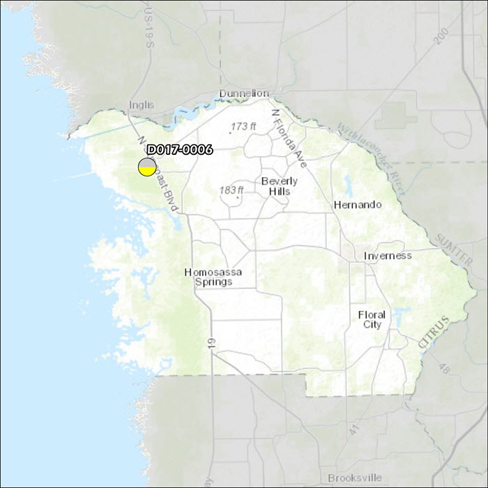 Citrus County Air Monitoring Map