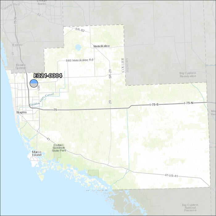 Collier County Air Monitoring Map