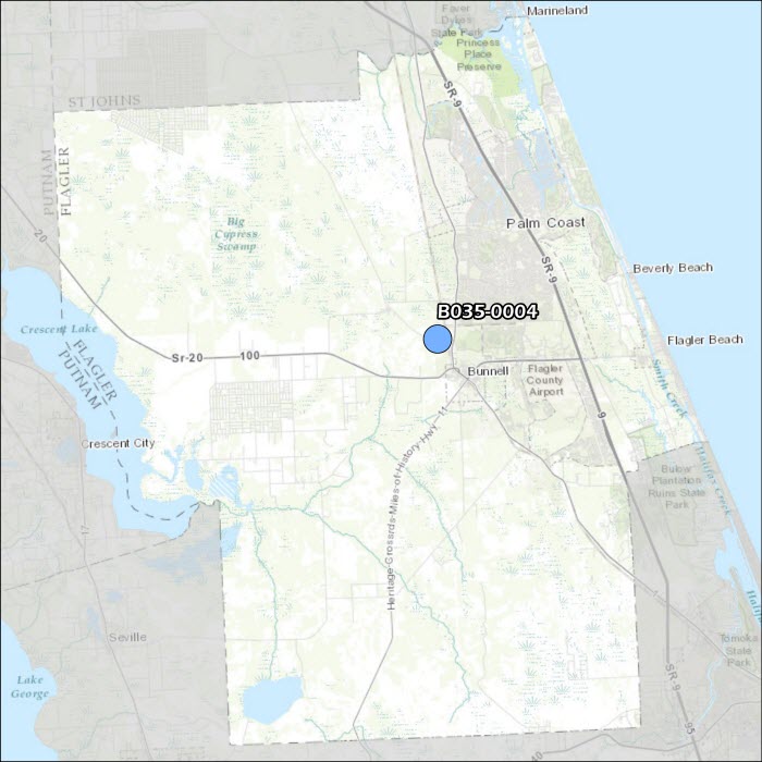 Flagler County Air Monitoring Map