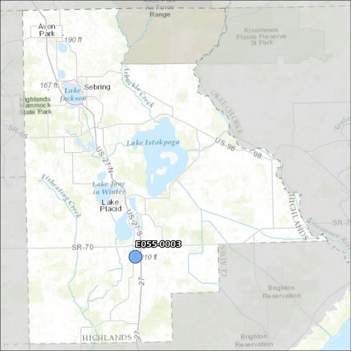 Highlands County Air Monitoring Map