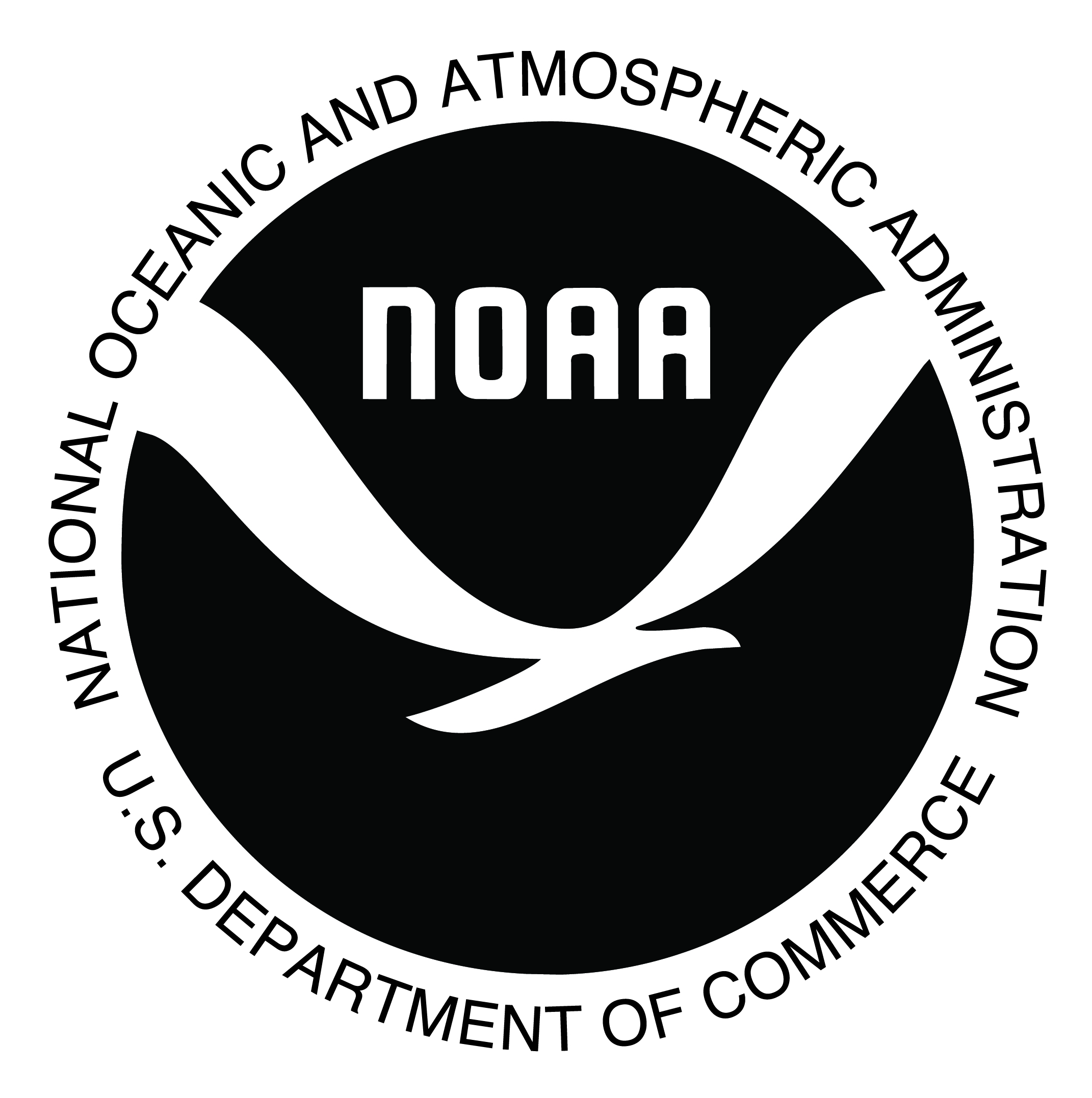 NOAA black and white official logo