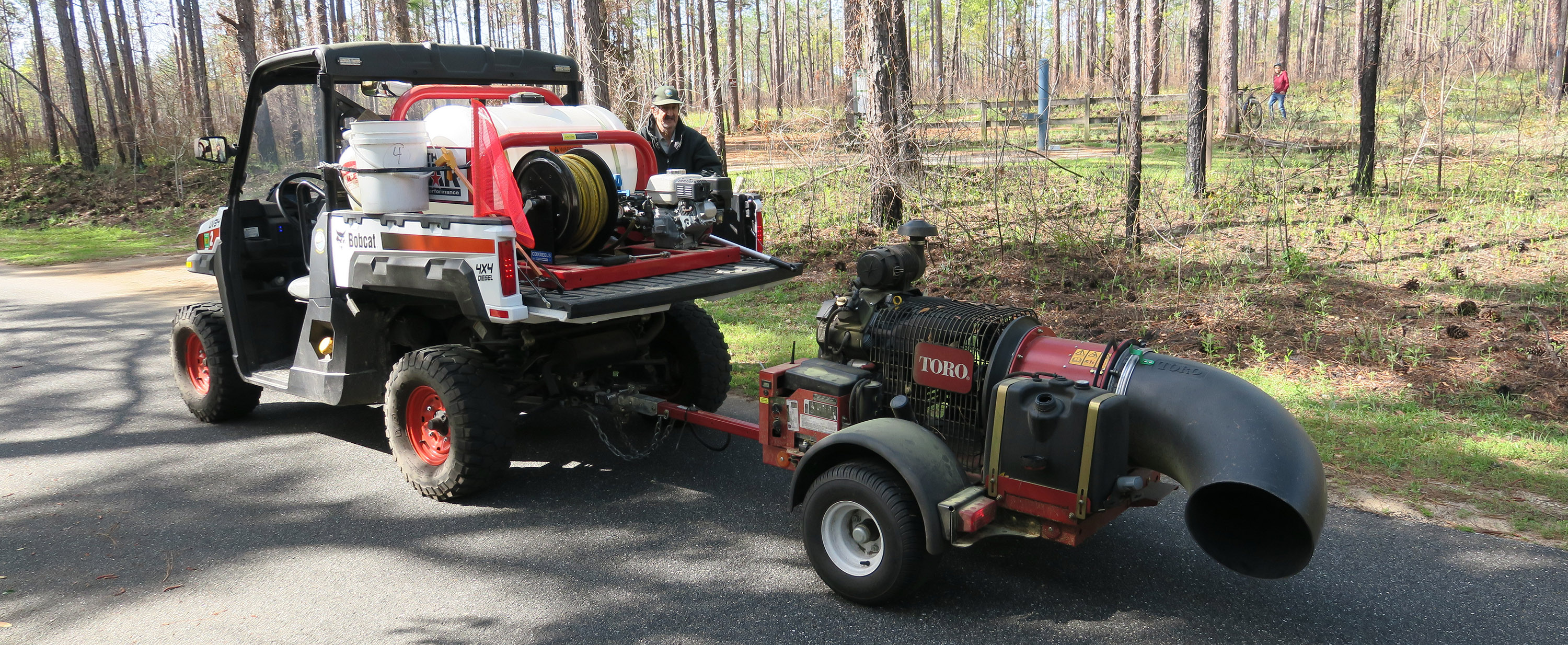 blower on Tallahassee-St. Marks Trail